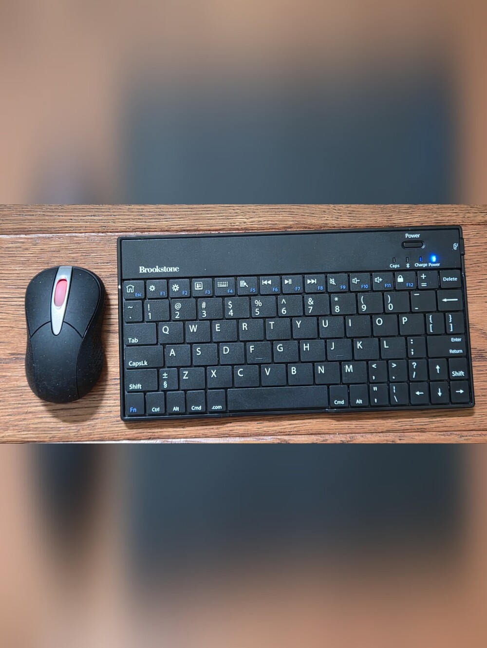Brookstone - Wireless Mini Keyboard (Bluetooth) & Mouse Bundle (USB)